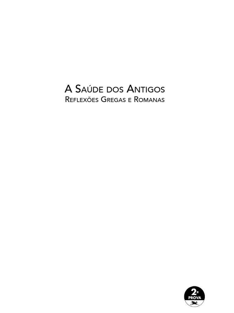 Saude Dos Antigos | PDF | Aristóteles | Mente