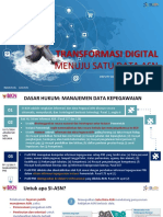 Transformasi Digital Menuju SATU DATA ASN Kanreg 13 (Deputi SINKA)