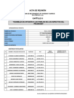 ACTA DE REUNIÓN GESTIÓN SOCIAL - Difusión A Familias (2 Reuniones)