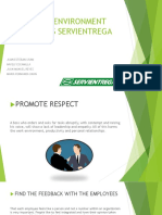 WORK ENVIRONMENT POLICIES SERVIENTREGA