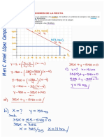 Aplicaciones de Ecuación de La Recta