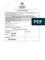 COVID-19 incident report Laganac High