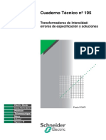 CT-195-2001 Transformadores de Corriente Errores de Especificación y Soluciones