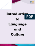 Introduction To Language and Culture
