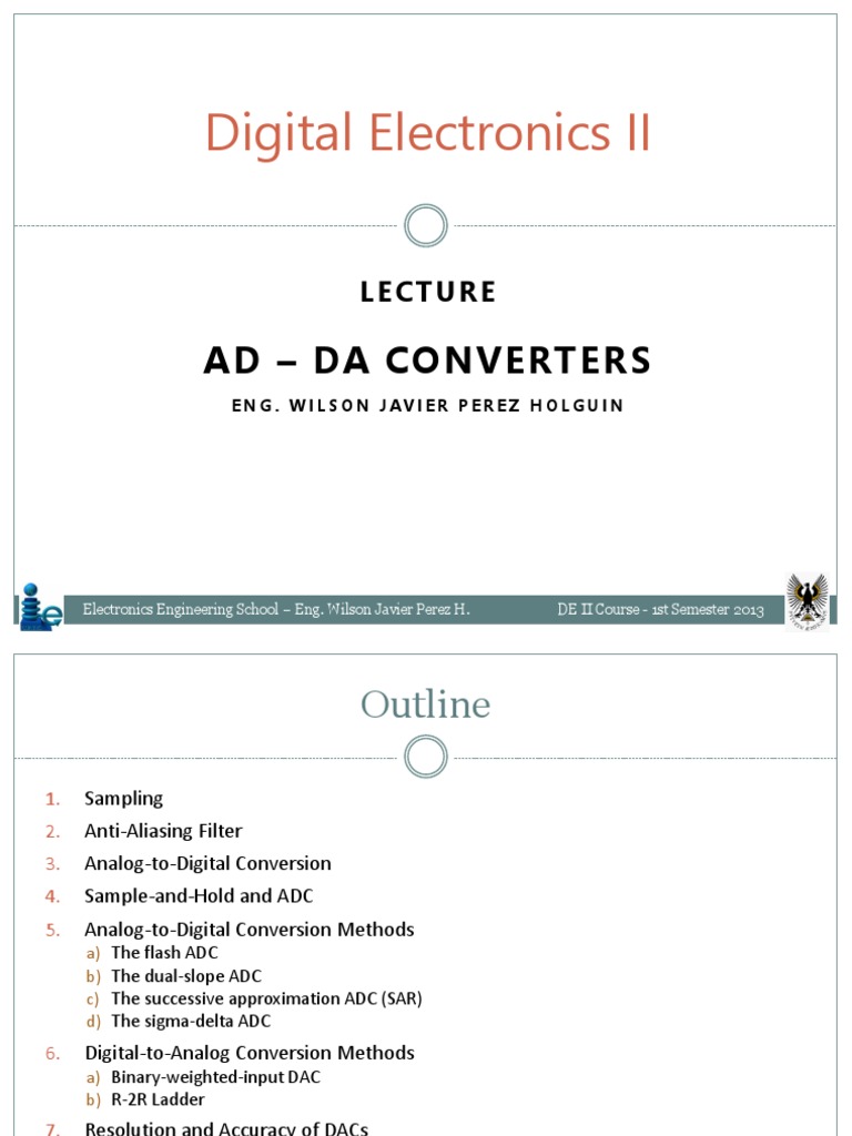 Understanding AD/DA Converters | PDF | Analog To Digital Converter ...