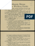 Obóz Wielkiej Polski - (1933) Deklaracja Ideowa O.W.P