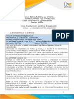 Guía de Actividades y Rúbrica de Evaluación - Tarea 2 - La Importancia de Leer para Escribir