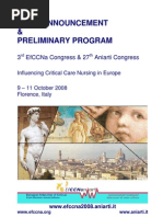 Download 3 Congresso EfFECNa e 27 Congresso ANIARTI - Influencing Critical Care Nursing in Europe by Nadia SN5269826 doc pdf