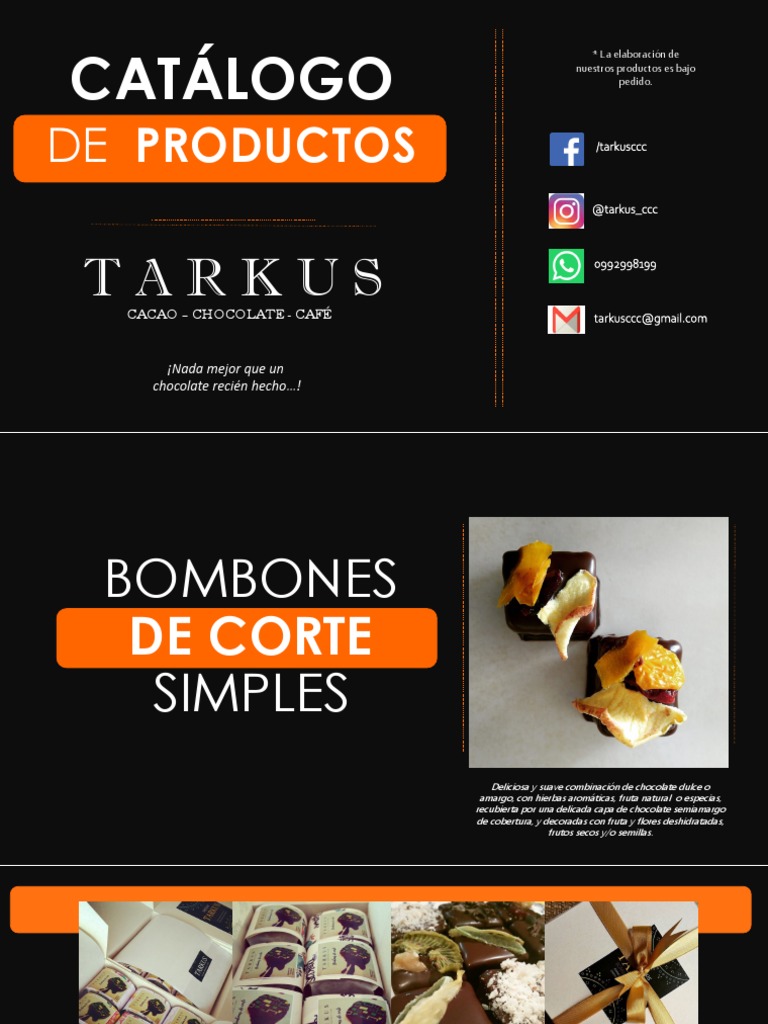 2021 - Catálogo Productos TARKUS | PDF | Chocolate | café