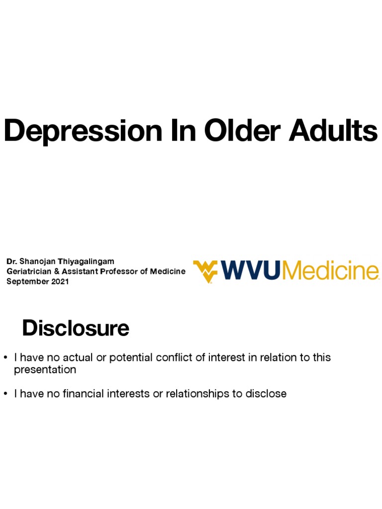 Understanding Depression in Seniors | PDF | Major Depressive Disorder ...