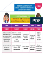 Planificador Semanal Del 13 Al 17 de Septiembre