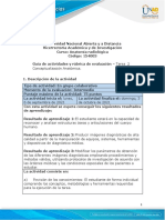 Guia de Actividades y Rúbrica de Evaluación - Unidad 1 - Tarea 2 - Conceptualización Anatómica