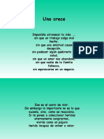 Uno crece a través de las dificultades de la vida