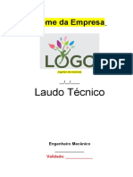 Laudo Técnico - Empilhadeira e Caminhão Munck