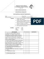 Administering Blood Transfusion Checklist