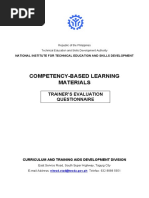 TESDA Competency-Based Curriculum Presentation | PDF | Competence ...