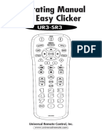 Operating Manual For Easy Clicker: UR3-SR3