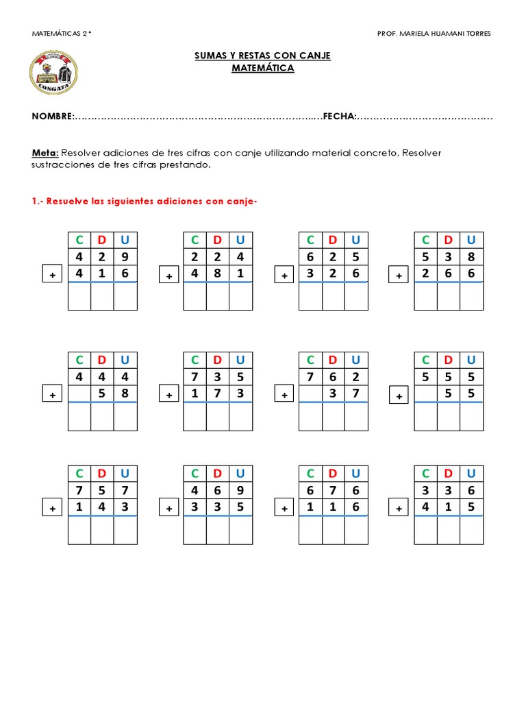 Hojas De Trabajo De Resta De Un Dígito, Segundo Grado Ejercicios Con