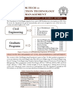 Civil Engineering: M.Tech Construction Technology and Management