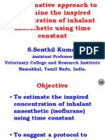 Time Constant in Inhalational Anaesthesia