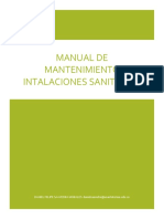 Manual de mantenimiento de instalaciones sanitarias