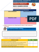 Ficha de Trabajo #5 - Experiencia 4 - 1 y 2 Grado