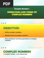 Lesson 1 - Complex Numbers