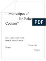 Food Trades - No Bake Cookies