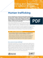 Human Trafficking: Understanding and Addressing Violence Against Women