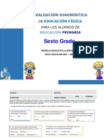 Evaluación Diagnóstica EF A Distancia 6º Primaria 21-22 - Mtro. Antonio Preza