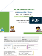 Evaluación Diagnóstica EF A Distancia Preescolar 21-22 - Mtro. Antonio Preza