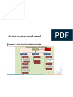 Struktur organisasi proyek manual