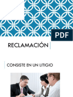 RECLAMACIÓN