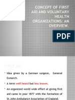Concept of FIRST AID and Voluntary Health Organizations