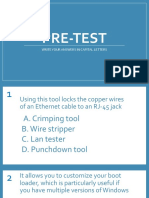 Pre-Test: Write Your Answers in Capital Letters