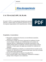 Aceite C-4/TO-4 para transmisiones y frenos pesados SAE 10W-60