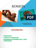 Corrosion: by Asmit Samal (7162) Vikash Kundu (7156)