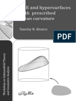 PDE and Hypersurfaces With Prescribed Mean Curvature: Yunelsy N. Alvarez