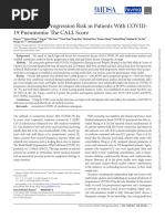 Dong J - Prediction For Progression Risk in Patients With COVID - 19 Pneumonia The CALL Score