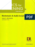 Tactics for Listening 3rd Basic Worsheet & Audio