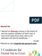 Types of Sin: 1.mortal Sin 2.venial Sin