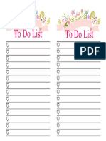 To Do List