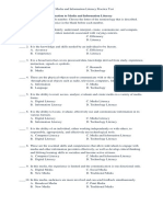 Media and Information Literacy Practice Test