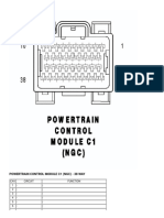 Powertrain Control Module C1 (NGC) - 38 Way: CAV Circuit Function 1 - 2 - 3 - 4 - 5 - 6