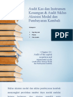 KELOMPOK 2 - CHAPTER 22 Dan 23 AUDIT KAS DAN INSTRUMEN KEUANGAN - Siklus - Akuisisi - Modal - Dan - Pembayaran