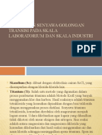 Pembuatan Senyawa Golongan Transisi Pada Skala Laboratorium Dan