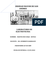 Preinforme Ley de Ohm