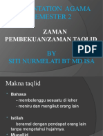 Pendidikan Islam Semester 2 Zaman Pembekuan