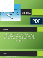 Jeringas para anestesia local: tipos y características