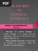 4 Statistics Measures of Central Tendencyandy